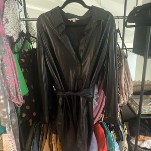 Black Leather BB Dakota Dress